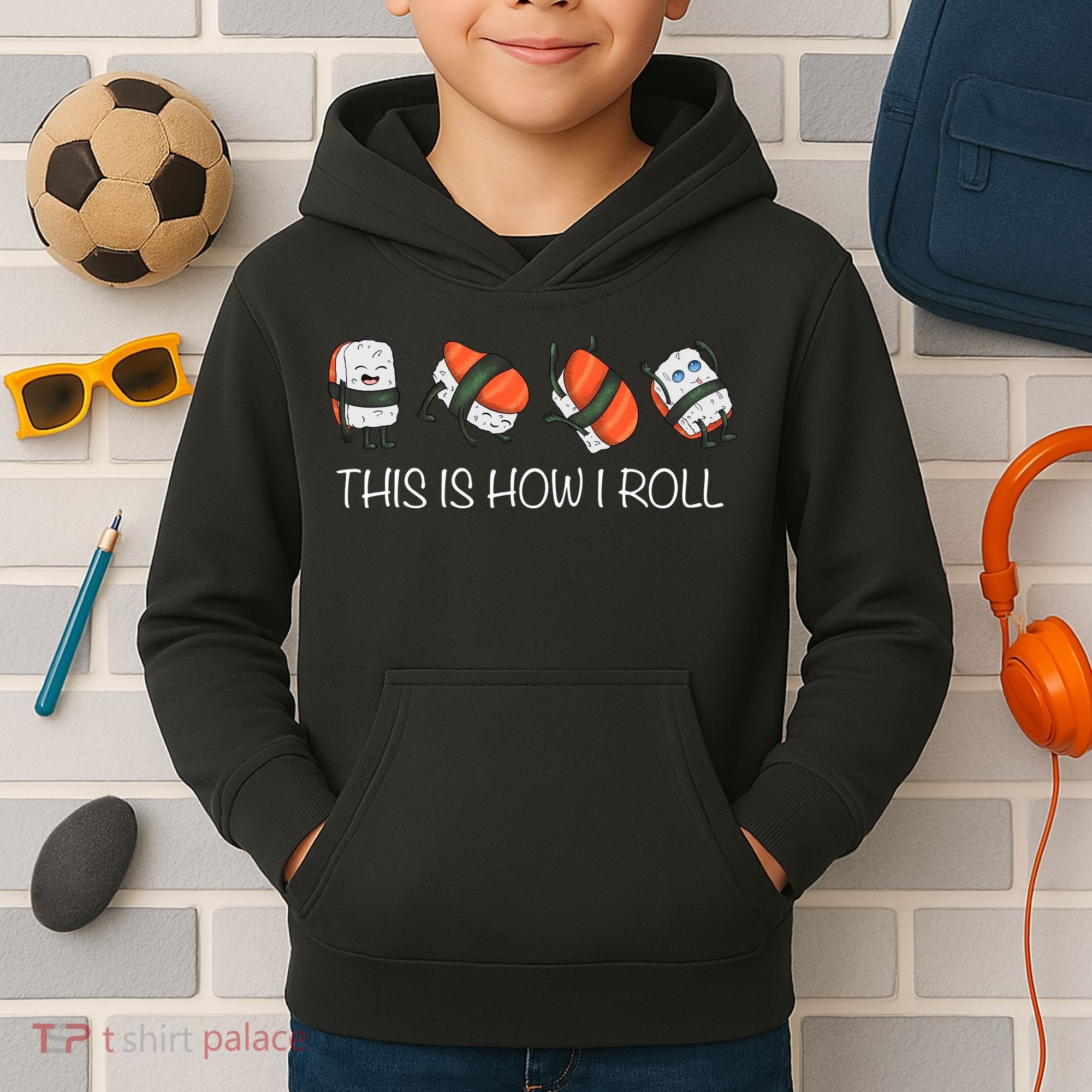 Sushi This Is How I Roll Kids Hoodie