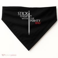 Stick Them With The Pointy End USA-Made Doggie Bandana thumb 0