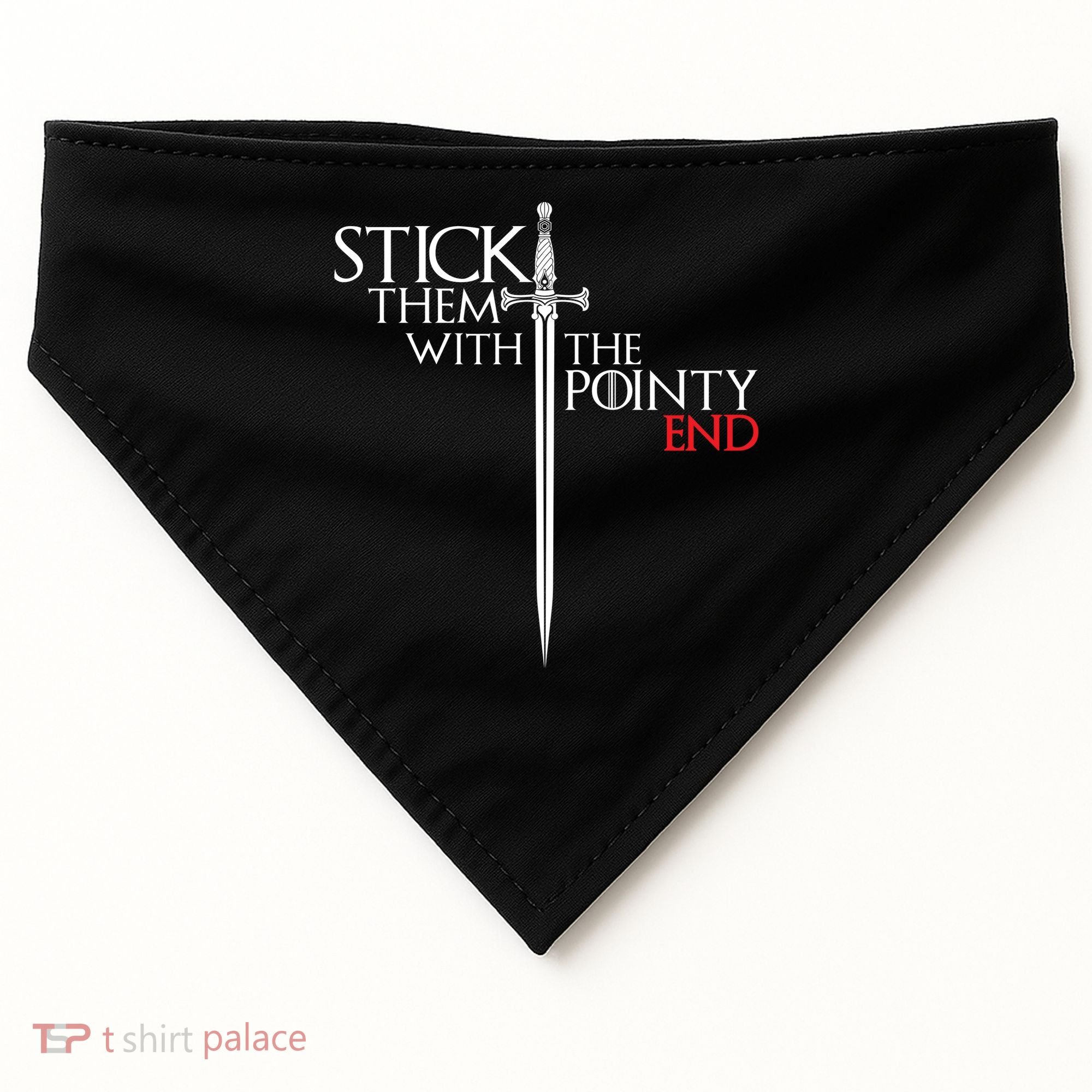 Stick Them With The Pointy End USA-Made Doggie Bandana