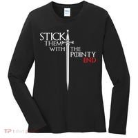 Stick Them With The Pointy End Women's Long Sleeve Shirt thumb 0