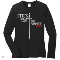 Stick Them With The Pointy End Women's Long Sleeve Shirt thumb 0