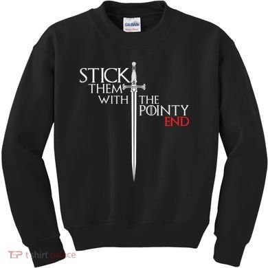 Stick Them With The Pointy End Kids Sweatshirt