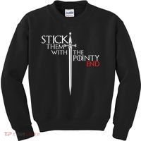 Stick Them With The Pointy End Kids Sweatshirt thumb 0