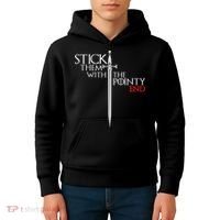 Stick Them With The Pointy End Kids Hoodie thumb 4