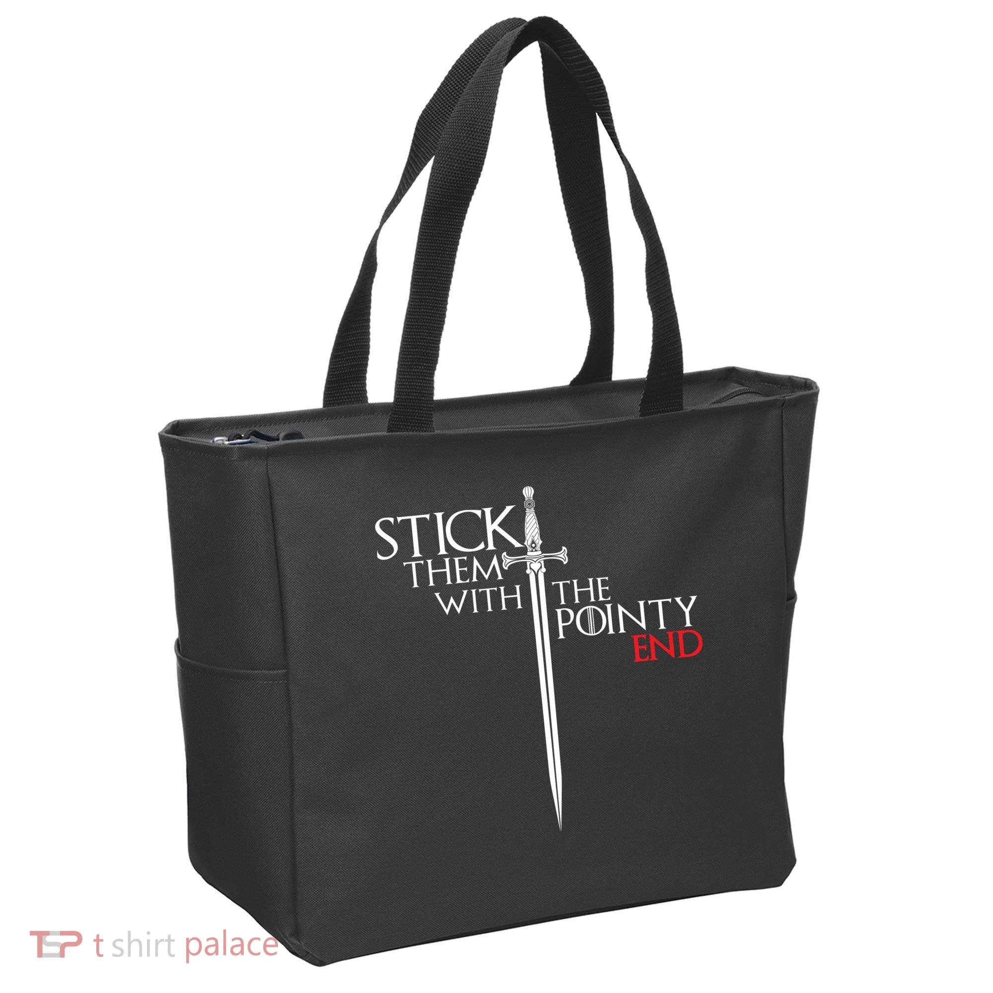 Stick Them With The Pointy End Tote Bag