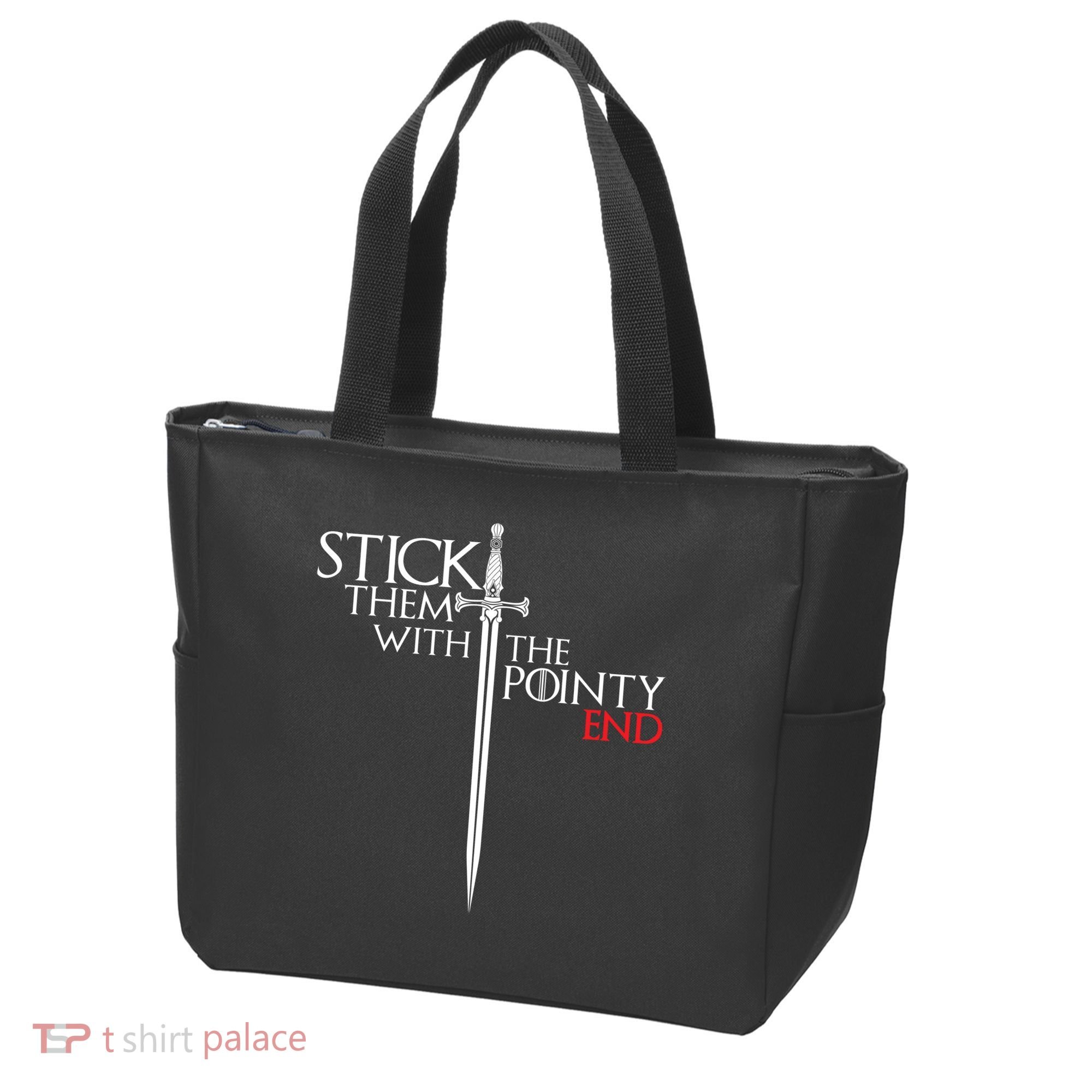 Stick Them With The Pointy End Tote Bag