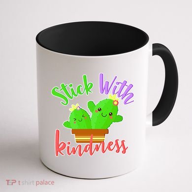 Stick With Kindness Coffee Mug back