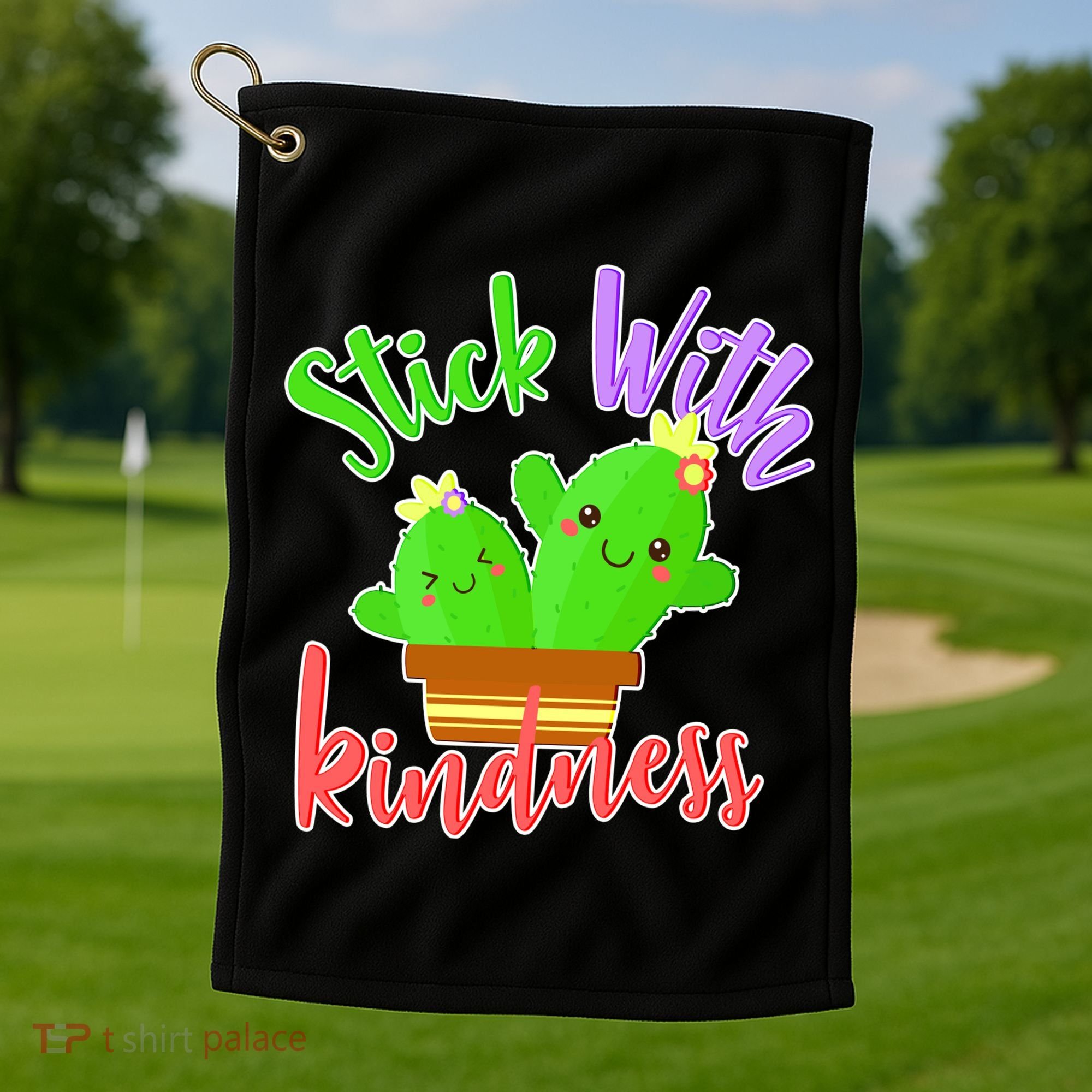 Stick With Kindness Golf Towel