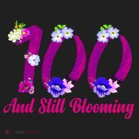 Still Blooming 100th Birthday Flowers Women's Sweatshirt thumb 2