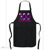 Still Blooming 100th Birthday Flowers Apron thumb 0