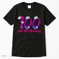Still Blooming 100th Birthday Flowers Tall T-Shirt thumb 0