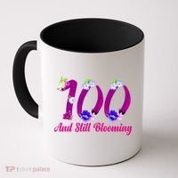 Still Blooming 100th Birthday Flowers Coffee Mug thumb 0