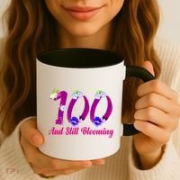 Still Blooming 100th Birthday Flowers Coffee Mug thumb 3