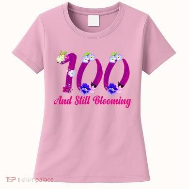 Still Blooming 100th Birthday Flowers Women's T-Shirt