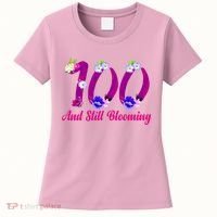 Still Blooming 100th Birthday Flowers Women's T-Shirt thumb 0