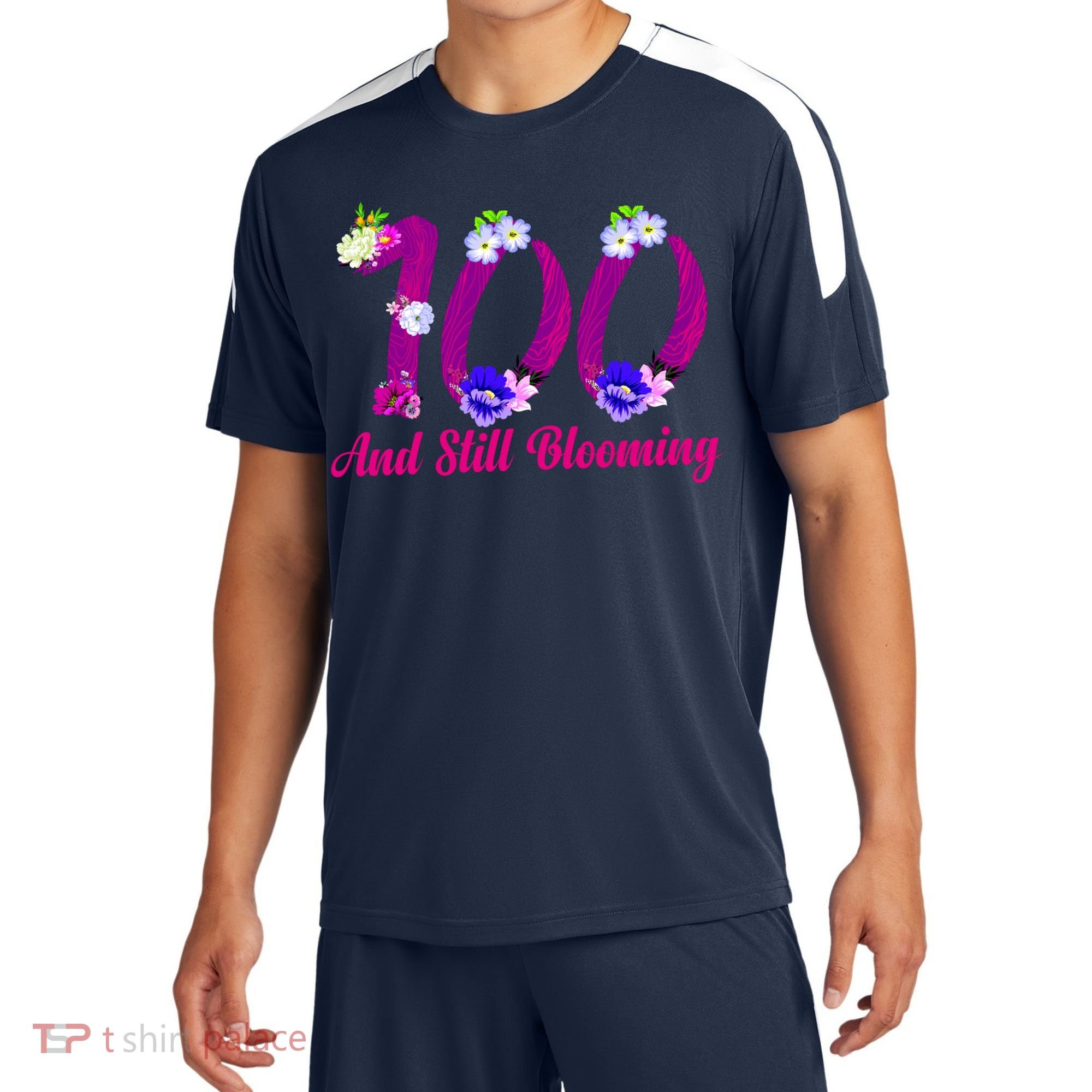 Still Blooming 100th Birthday Flowers Sport-Tek Competitor United Soccer Jersey