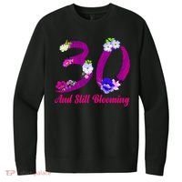 Still Blooming 30th Birthday Flowers V.I.T. Fleece Crew Sweatshirt thumb 0