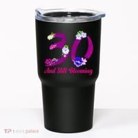 Still Blooming 30th Birthday Flowers Tumbler thumb 0
