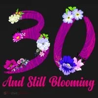 Still Blooming 30th Birthday Flowers Tank Top thumb 6