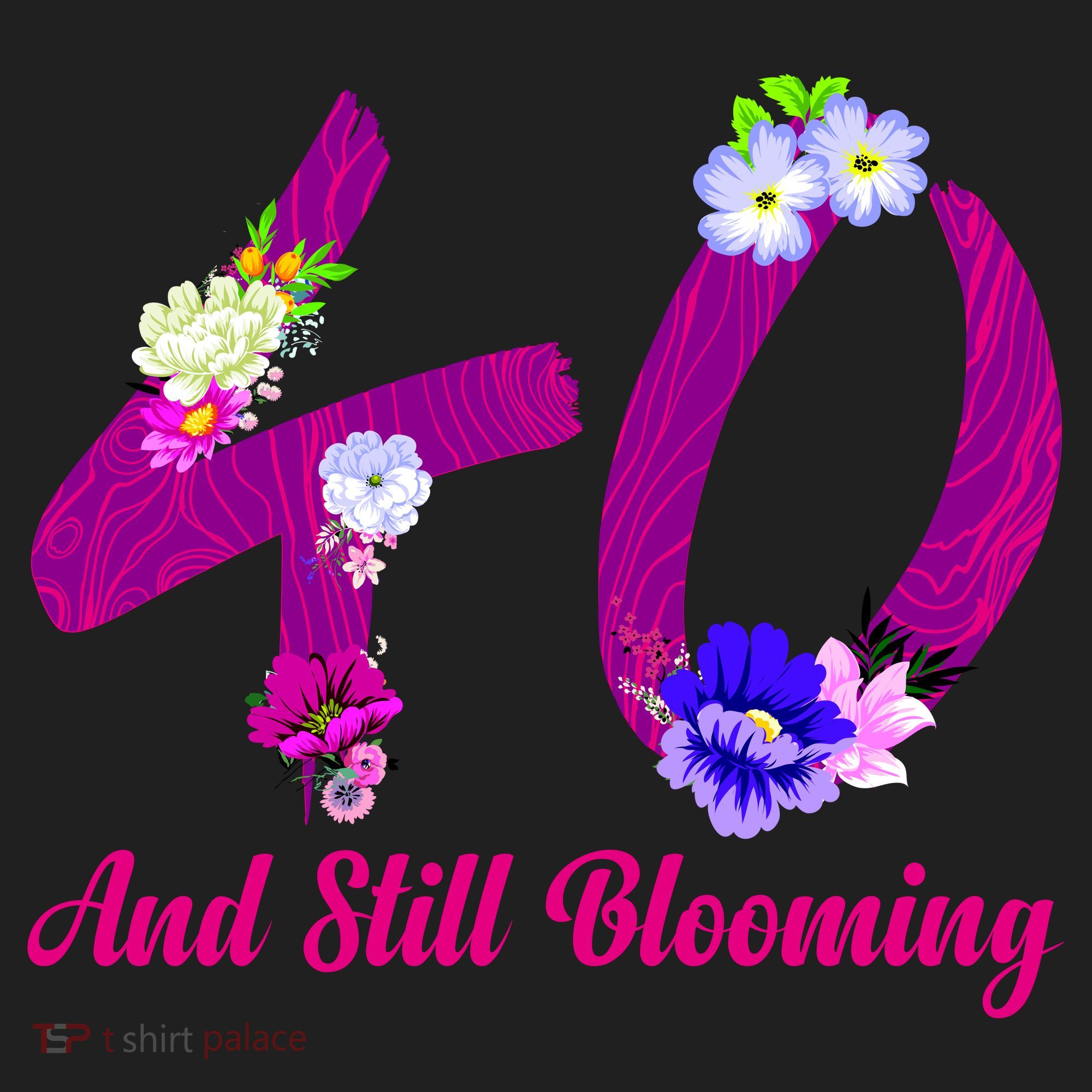 Still Blooming 40th Birthday Flowers 11oz C Handle Ceramic Mug