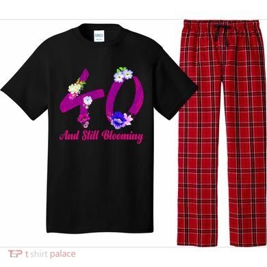 Still Blooming 40th Birthday Flowers Pajama Set