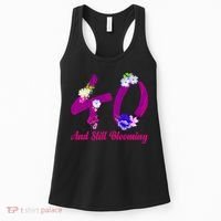 Still Blooming 40th Birthday Flowers Women's Tank Top thumb 0