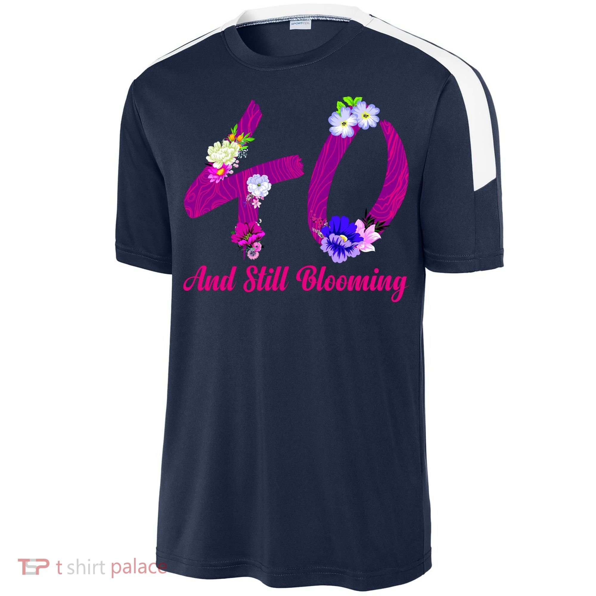 Still Blooming 40th Birthday Flowers Sport-Tek Competitor United Soccer Jersey