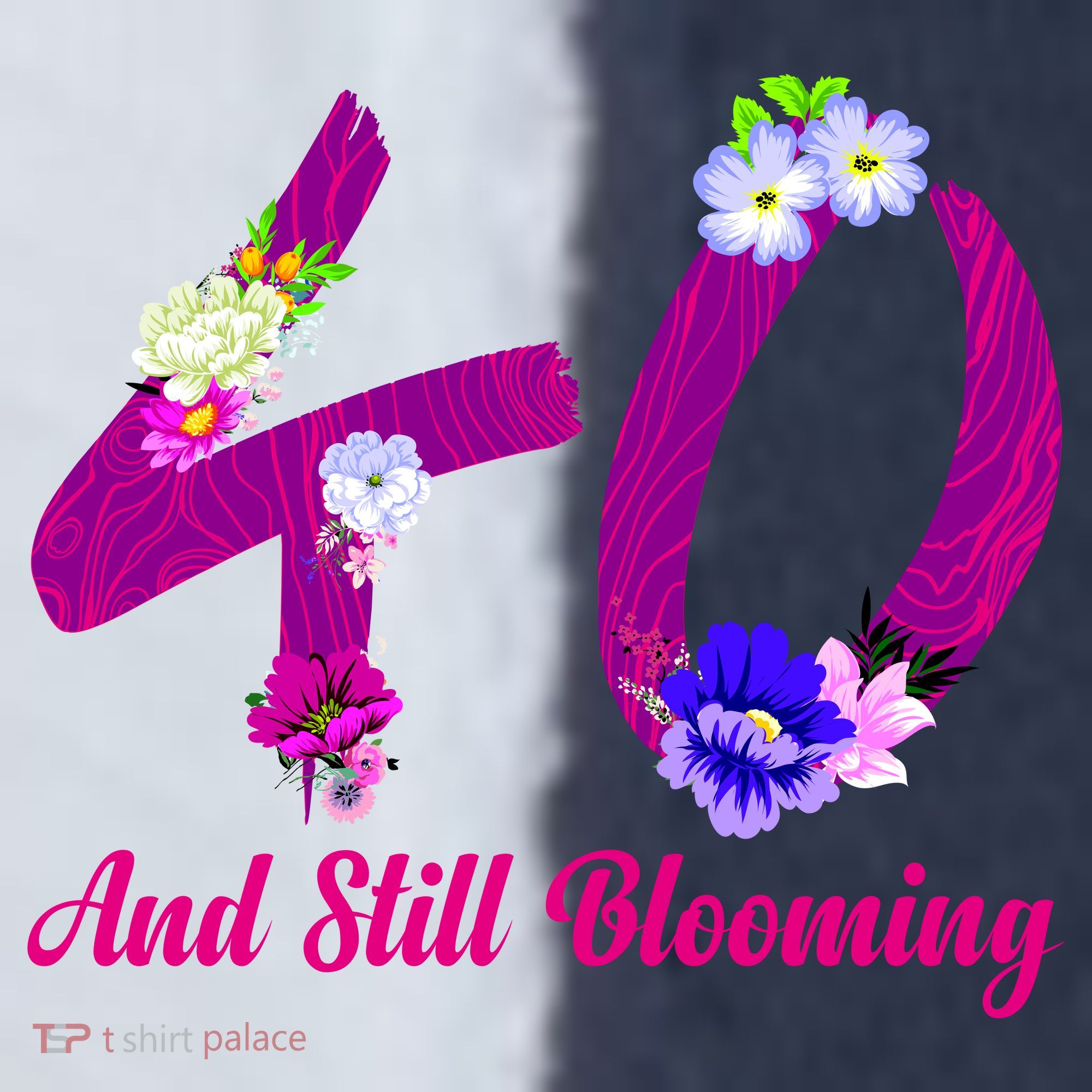 Still Blooming 40th Birthday Flowers Sport-Tek Competitor United Soccer Jersey