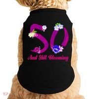 Still Blooming 50th Birthday Flowers Doggie Tank thumb 0
