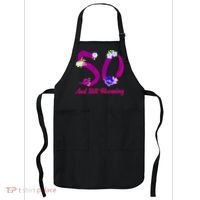 Still Blooming 50th Birthday Flowers Apron thumb 0