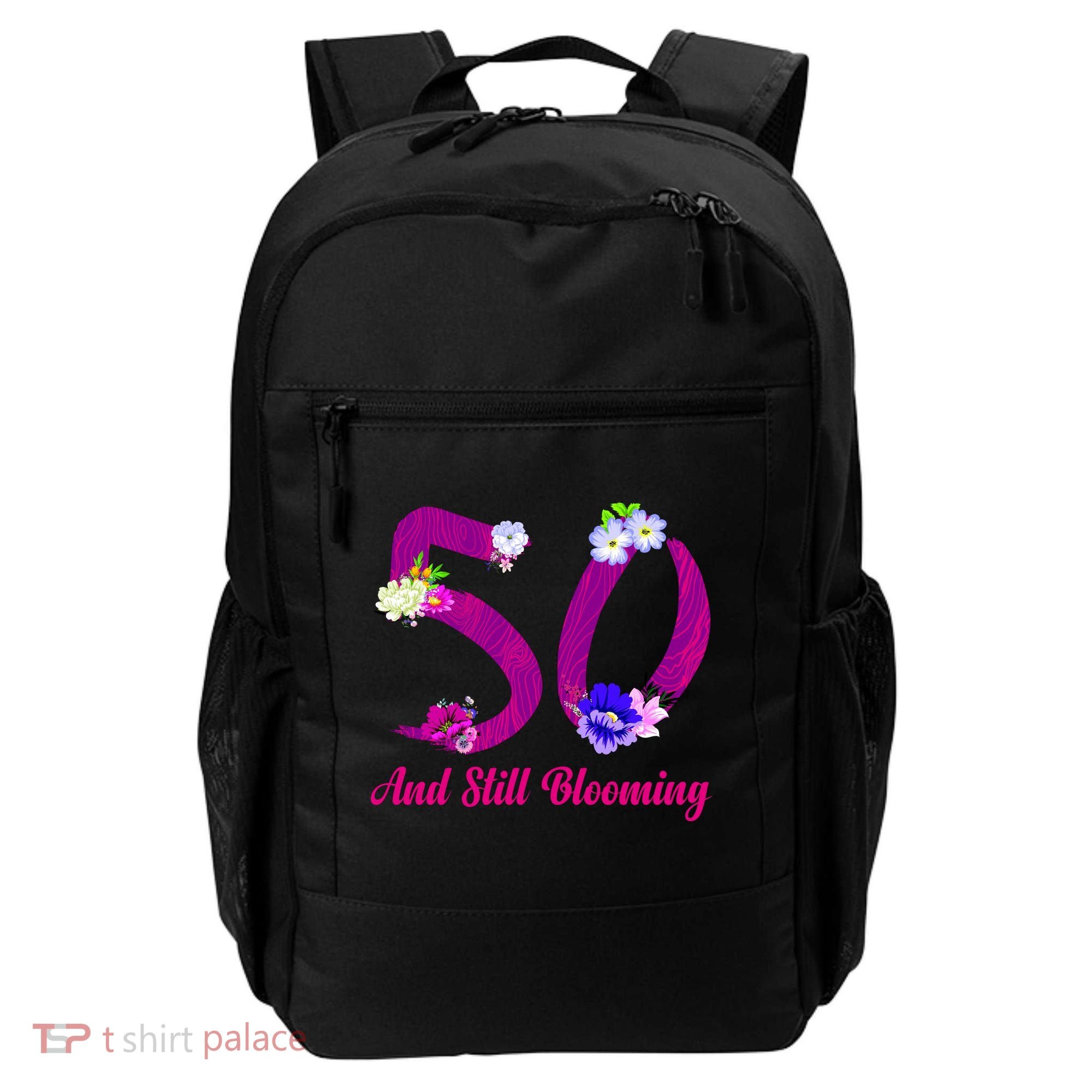 Still Blooming 50th Birthday Flowers Backpack