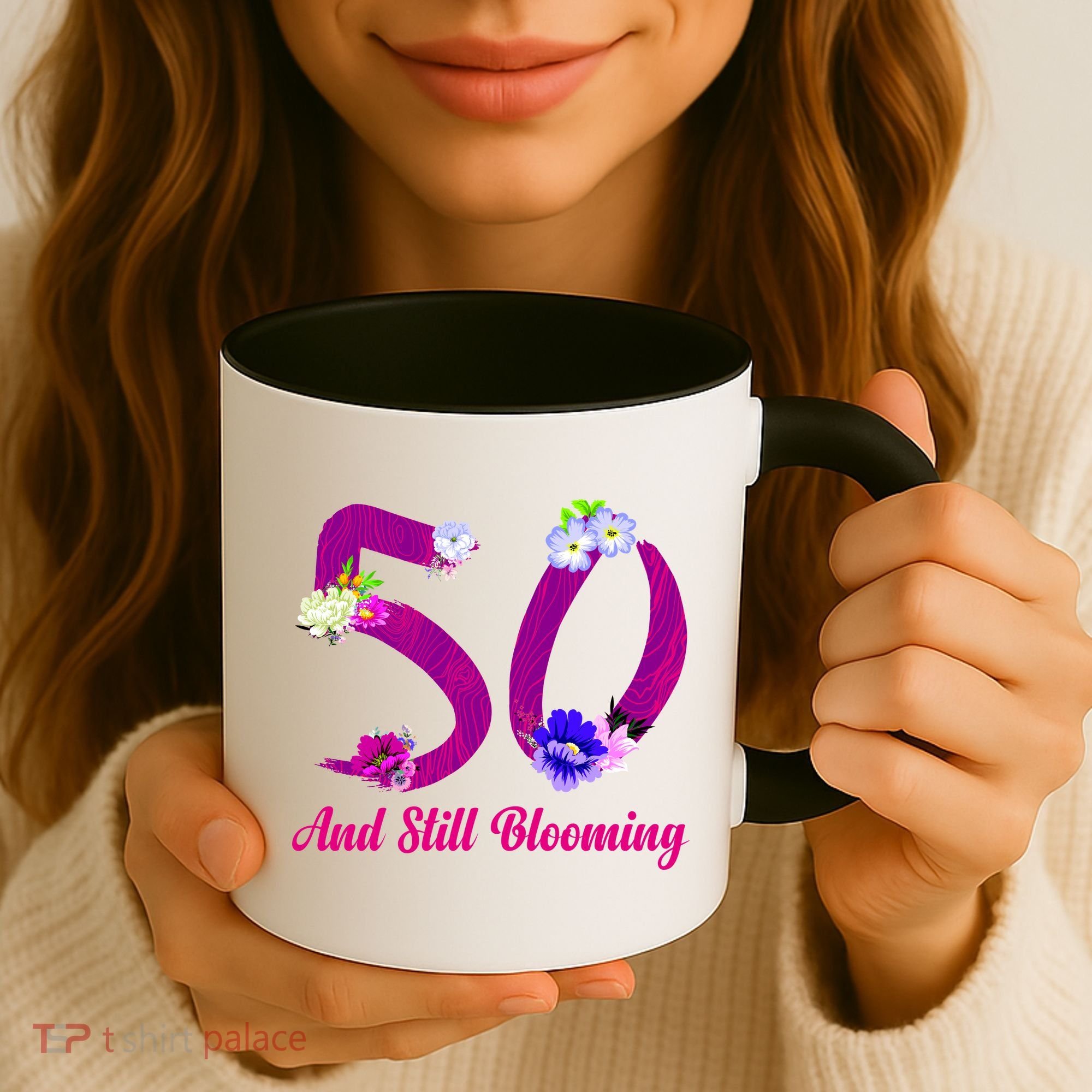 Still Blooming 50th Birthday Flowers Coffee Mug