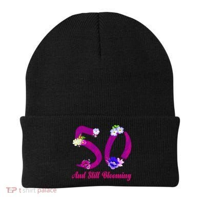 Still Blooming 50th Birthday Flowers Beanie