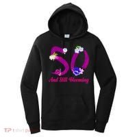 Still Blooming 50th Birthday Flowers Women's Hoodie thumb 0