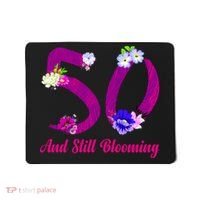 Still Blooming 50th Birthday Flowers Mousepad thumb 0
