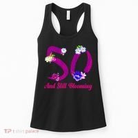 Still Blooming 50th Birthday Flowers Women's Tank Top thumb 0