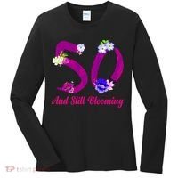 Still Blooming 50th Birthday Flowers Women's Long Sleeve Shirt thumb 0
