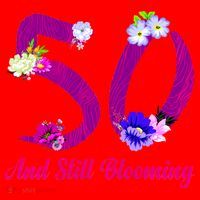 Still Blooming 50th Birthday Flowers Santa Hat thumb 1