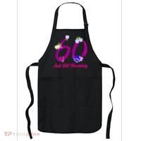 Still Blooming 60th Birthday Flowers Apron thumb 0