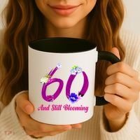 Still Blooming 60th Birthday Flowers Coffee Mug thumb 3
