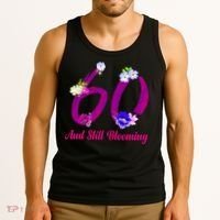 Still Blooming 60th Birthday Flowers Tank Top thumb 3