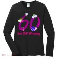 Still Blooming 60th Birthday Flowers Women's Long Sleeve Shirt thumb 0