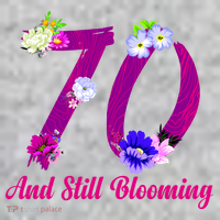 Still Blooming 70th Birthday Flowers The Baniff Cuffed Pom Beanie thumb 2