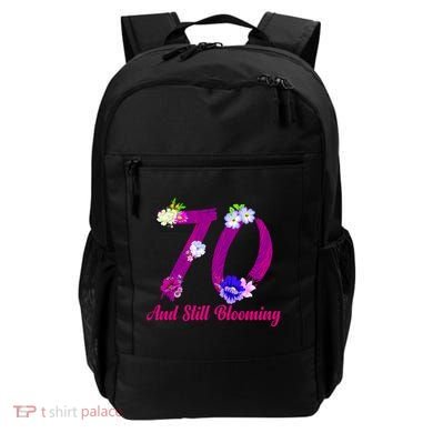 Still Blooming 70th Birthday Flowers Backpack