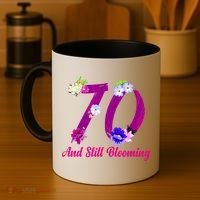 Still Blooming 70th Birthday Flowers Coffee Mug thumb 4