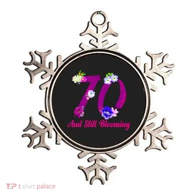 Still Blooming 70th Birthday Flowers Ornament