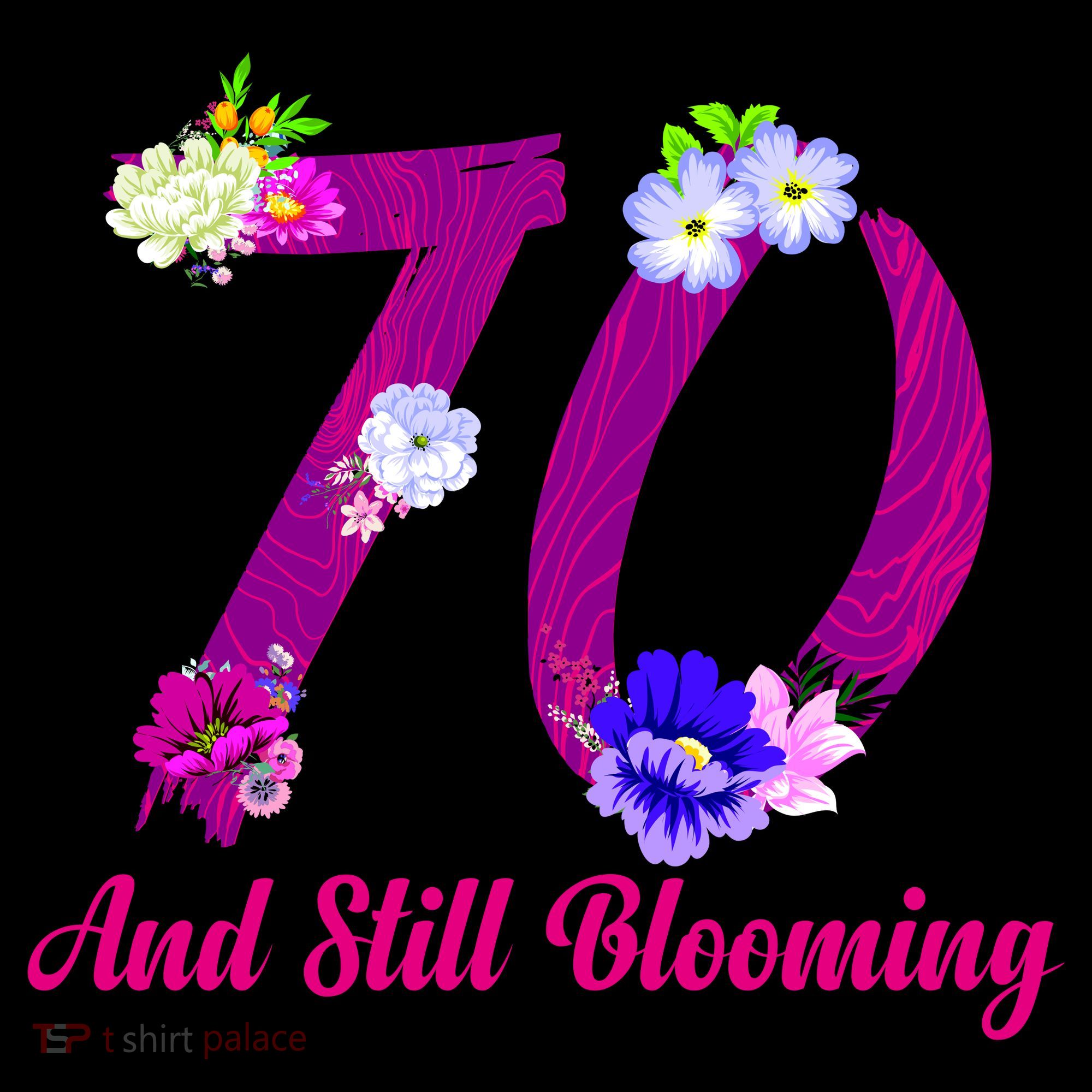 Still Blooming 70th Birthday Flowers Ornament