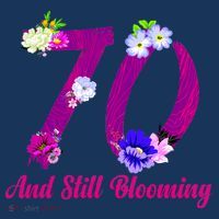 Still Blooming 70th Birthday Flowers Visor thumb 3