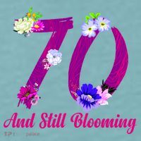 Still Blooming 70th Birthday Flowers Sueded Cloud Jersey T-Shirt thumb 2
