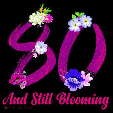 Still Blooming 80th Birthday Flowers 16oz Travel Tumbler